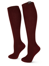 LECHERY WEAVE KNITTED KNEE-HIGHS