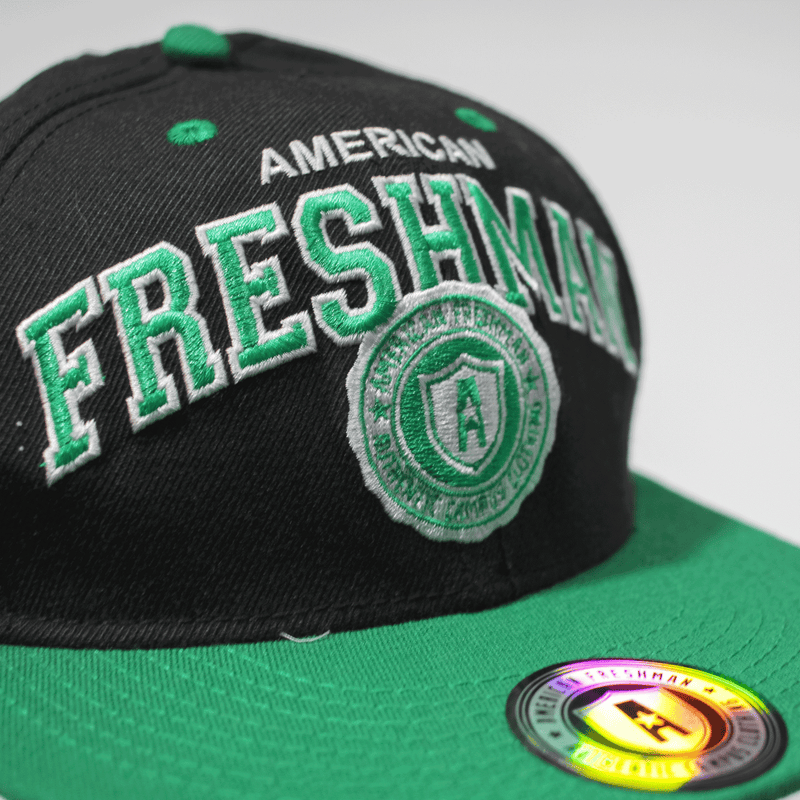 AMERICAN FRESHMAN Matalan Authentic Campus Clothing Snapback Cap Green Wool Mens One Size