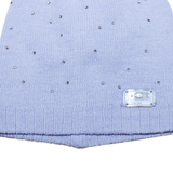 CHAMPION Embellished Rhinestone Beanie Purple Knit Girls One Size