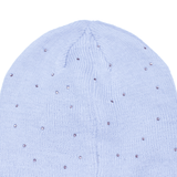 CHAMPION Embellished Rhinestone Beanie Purple Knit Girls One Size