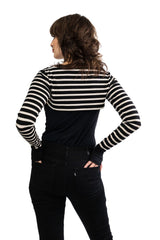 Striped Thumbhole Bolero