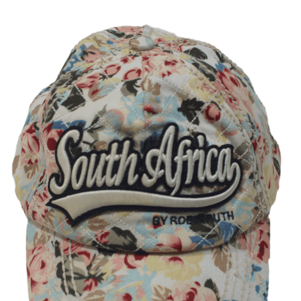 ROBIN RUTH Floral South Africa Snapback Cap Pink Womens One Size