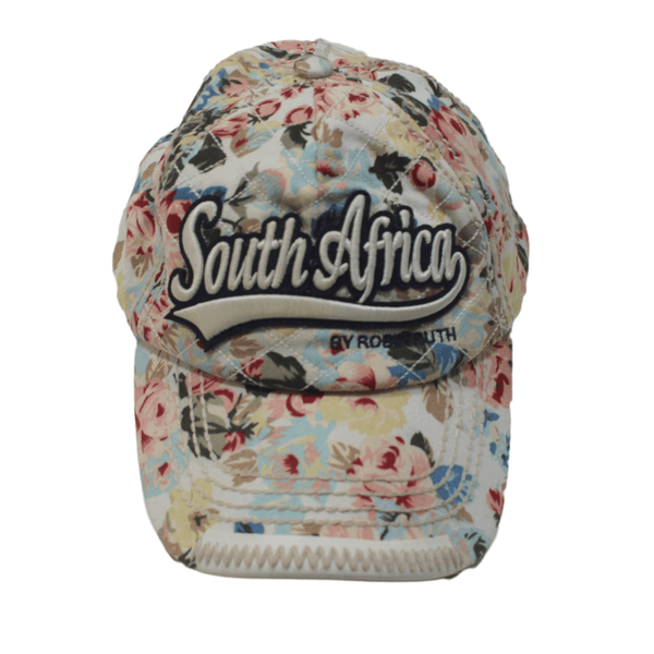 ROBIN RUTH Floral South Africa Snapback Cap Pink Womens One Size