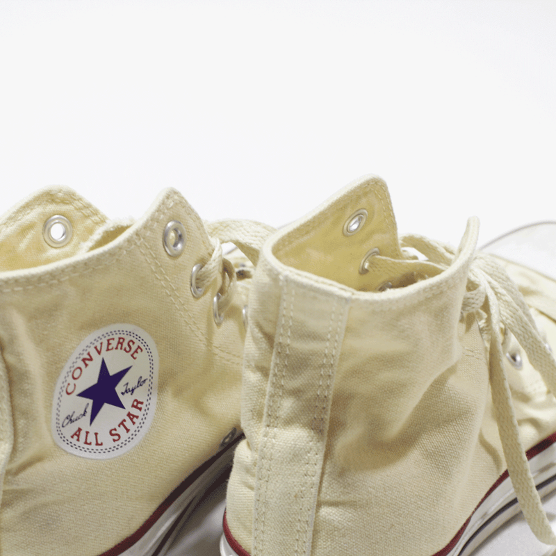 CONVERSE Sneaker Shoes Cream Womens UK 5.5