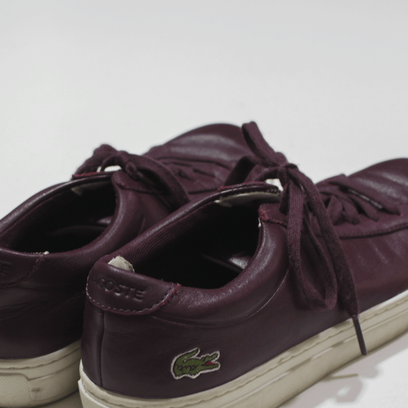 LACOSTE Sneaker Shoes Purple Mens UK 5.5