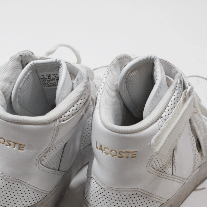 LACOSTE Sneaker Shoes White Womens UK 1.5