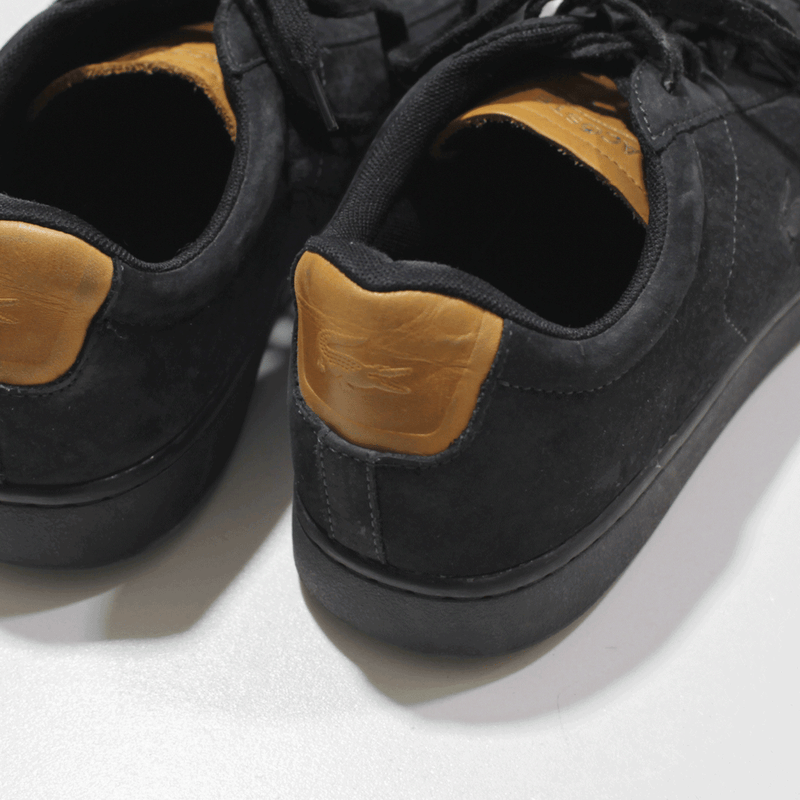 LACOSTE Sneaker Shoes Black Mens UK 8.5