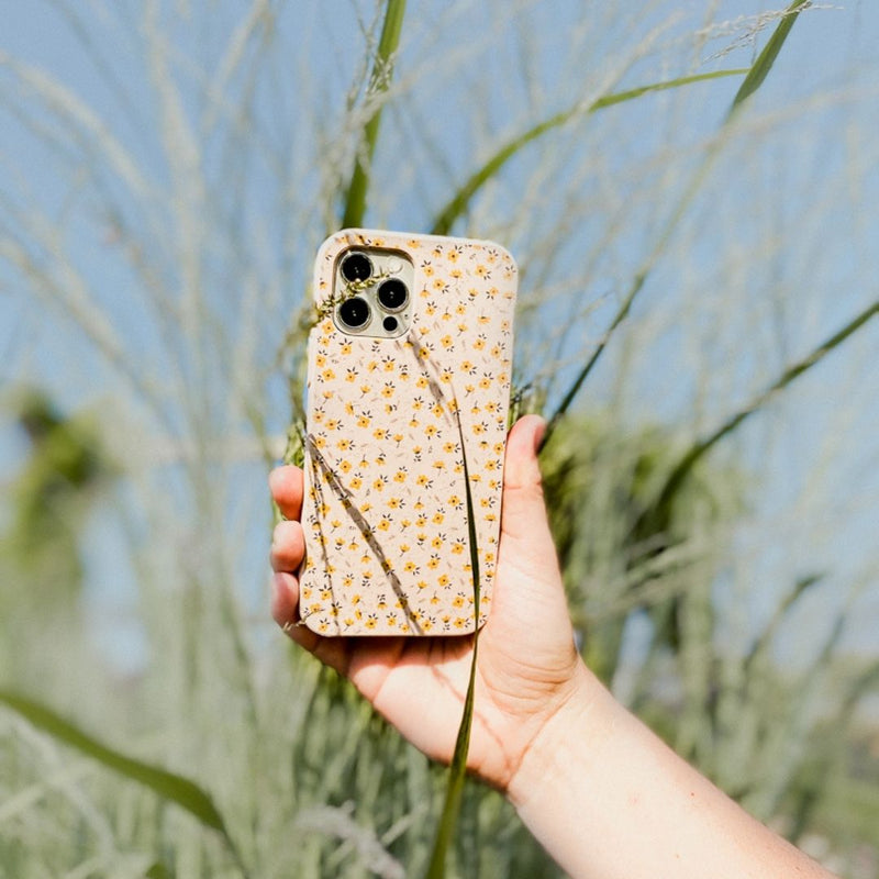 Seashell Little Yellow Flowers Samsung Galaxy S21 Case