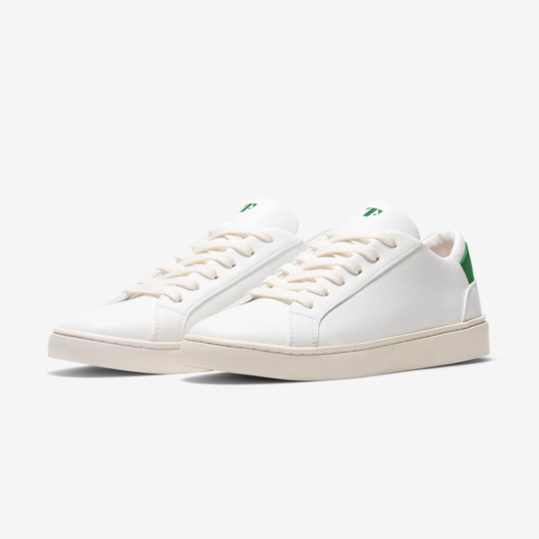Women's Lace Up | White-Kelly Green