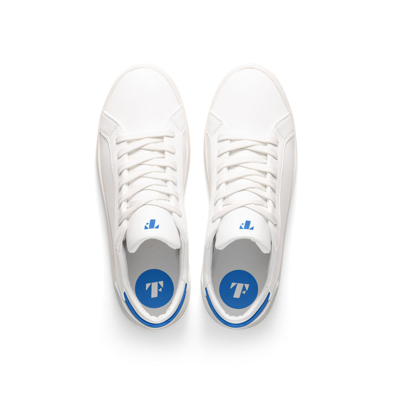 Women's Lace Up | White-Blue