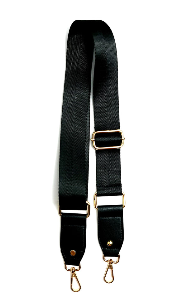 Chic strap Crossbody Handbag-Black