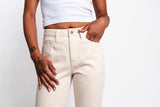 Classic straight fit jeans in natural