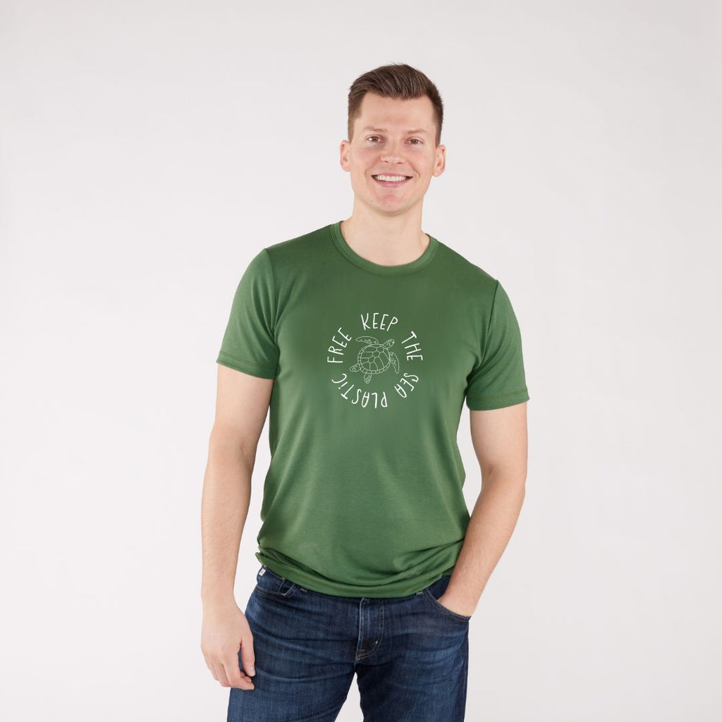 Little & Lively - Adult Unisex Crewneck Bamboo/Cotton T-Shirt | Ash X-Small