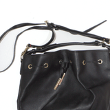 TOMMY HILFIGER Leather Look Crossbody Bag Black Womens