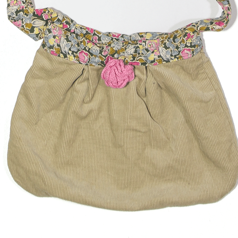 Reversible Tote Bag Beige Corduroy Floral Womens