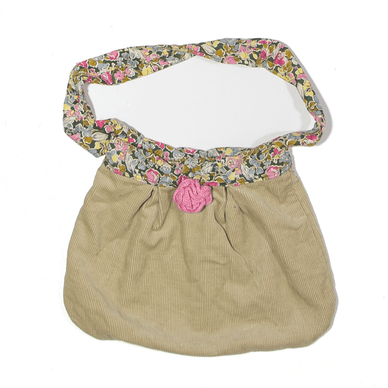 Reversible Tote Bag Beige Corduroy Floral Womens