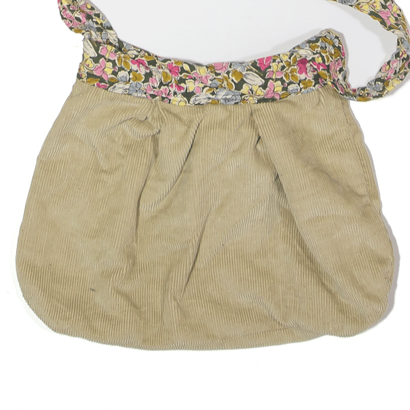 Reversible Tote Bag Beige Corduroy Floral Womens