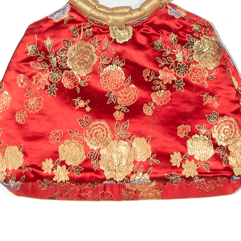 Eastern Style Clutch Bag Red Floral Womens