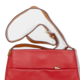 BRIGS Leather Look Shoulder Bag Red Womens