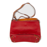 BRIGS Leather Look Shoulder Bag Red Womens