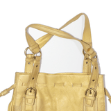 GIOSHI MILANO Leather Look Shoulder Bag Gold Womens