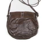 OKAY SAC Leather Look Crossbody Bag Brown Womens