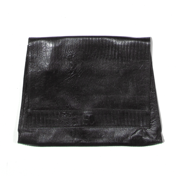 ENRICO COVERI Leather Look Clutch Bag Black Womens