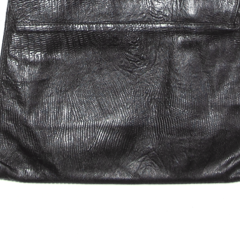 ENRICO COVERI Leather Look Clutch Bag Black Womens