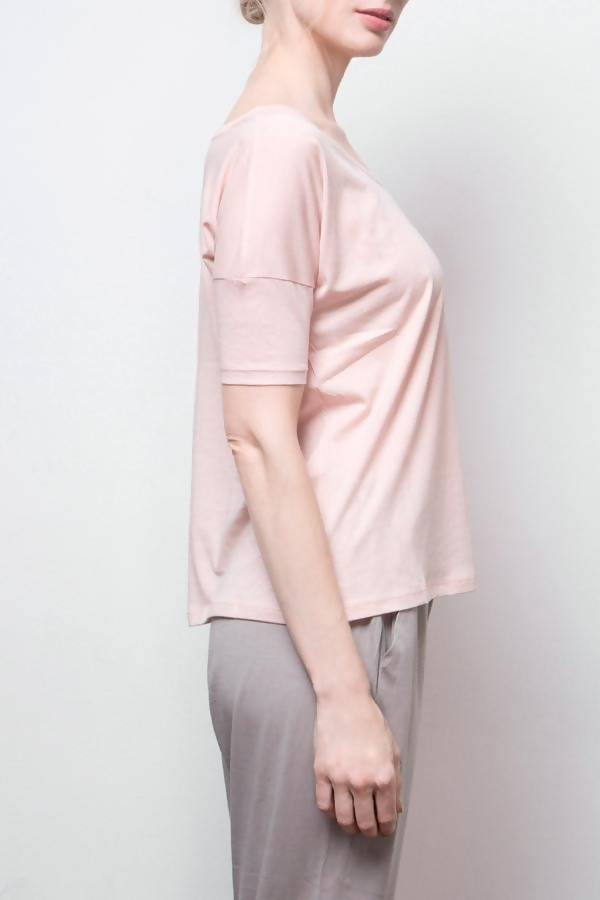 short sleeve top - pink