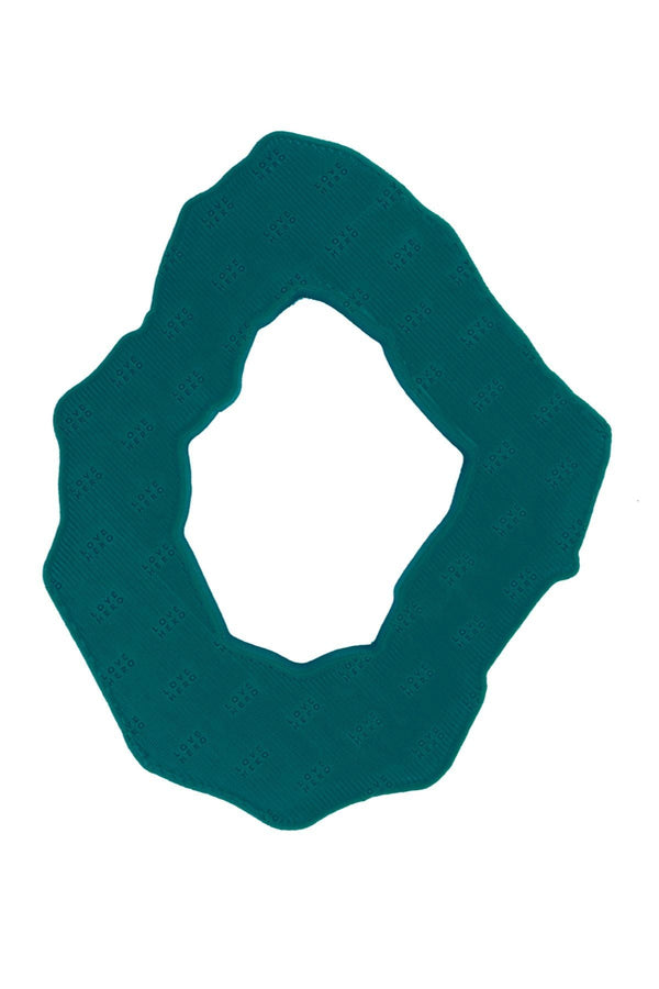 3D Printed Concentric Bangle in Dark Green