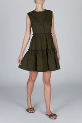 The Elena Dress - Olive Green