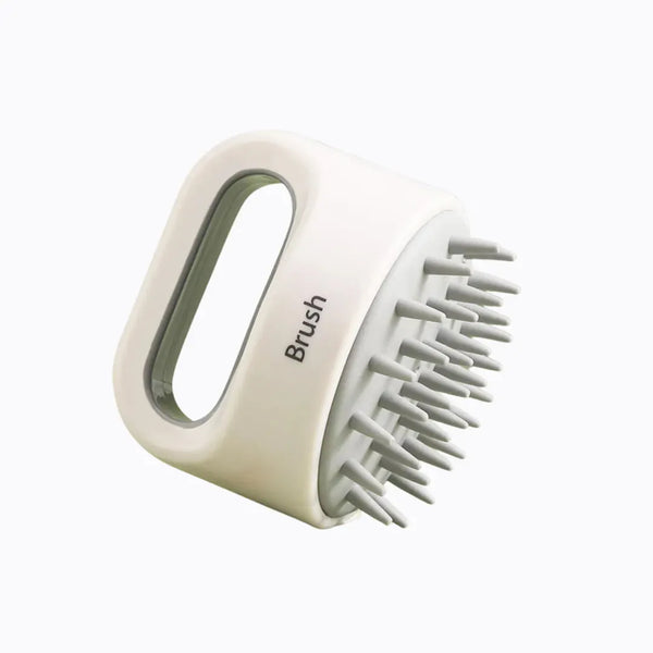 Dog Massage Brush Grey