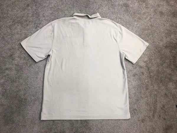 Carhartt Polo Shirts Mens Large Off White Original Fit Short Sleeve United
