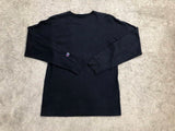 Champion T-shirt Mens Medium Blue Long Sleeve Crew Neck T Shirt Spell Out Logo