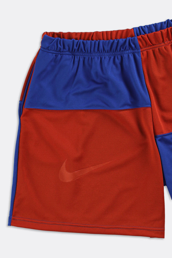 Rework Nike Patchwork Tee Shorts - Women-XXXL, Men-XXL