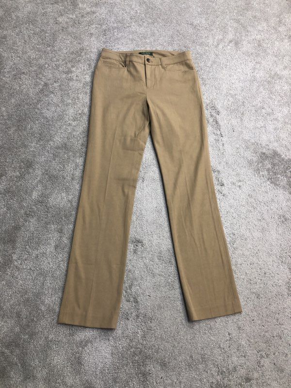 Lauren Ralph Lauren Pants Mens 4 Khaki Chino Pants Cotton Straight Leg Pockets