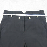 Vintage Womens The Slim Ankle Pant Straight Leg High Rise Solid Black Size 6