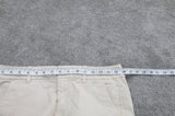 Vintage Womens Chino Shorts Mid Rise Slash Pockets 100% Cotton Ivory Size 4