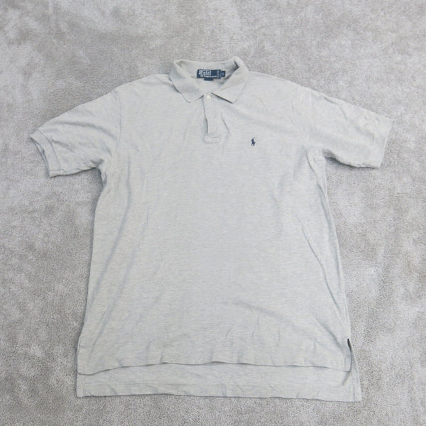 Ralph Lauren Shirt Mens Large Gray Golf Polo Short Sleeve Lightweight Logo