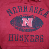 GS Genuine Stuff Men's Nebraska. Huskers Hooded Sweatshirt Long Sleeve Red SZ XL