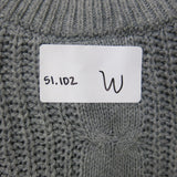 Banana Republic Womens Pullover Sweater Knitted Mock Neck Gray Size Small