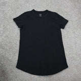 Gap Women Casual T Shirt Top Crew Neck Short Sleeves Black Size X Small