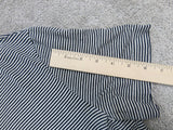 H&M Womens Crew Neck T Shirt Top Short Sleeves Slim Fit Striped Black White SZ M