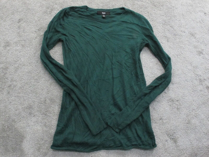 Mossimo Womens Pullover Sweater Long Sleeves Crew Neck Olive Green Size XS