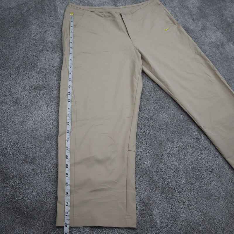 Nike Pants Mens Size Medium (8-12) Beige Sports Casual Crop Straight Loose Fit