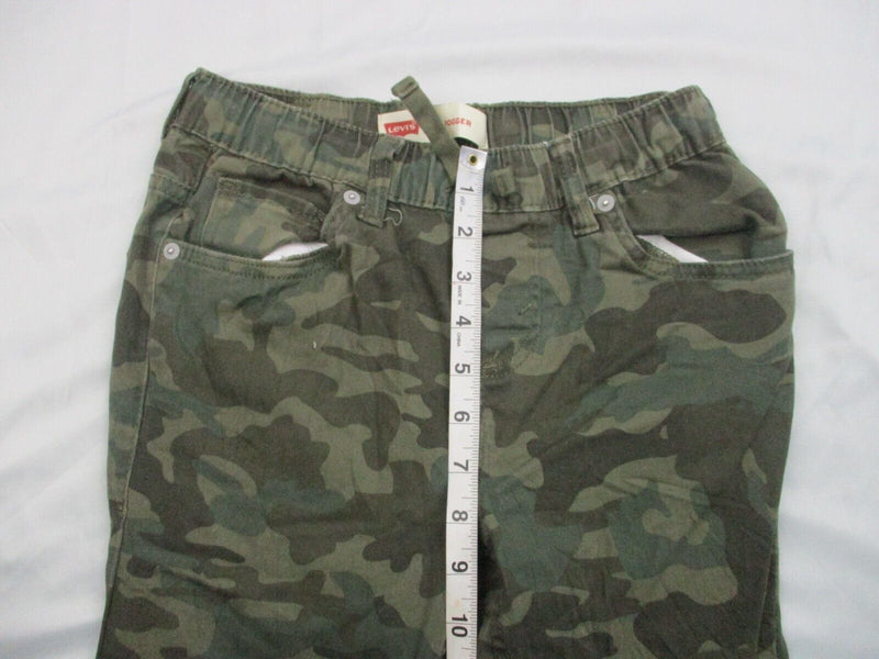 Levi Strauss & Co Boys Camouflages jogger Pants Mid Rise Army Green Size 10