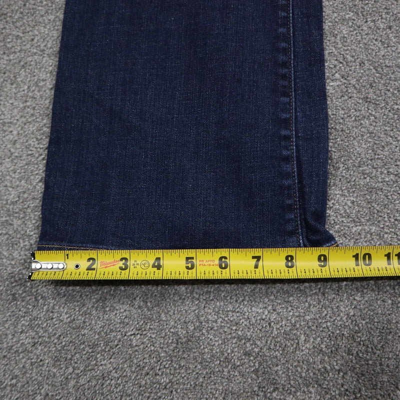 Womens Jeans Bold Curve Classic Boot Cut Stretch Denim Pockets Blue Size 31/12