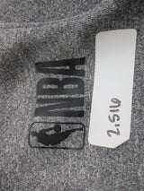 NBA Jacket Boys Size Large Heather Gray Full Zip Fleece Solid Long Sleeve Logo