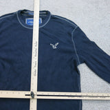 American Eagle Mens Sweatshirt Vintage Fit Crew Neck Long Sleeve Navy Blue SZ M