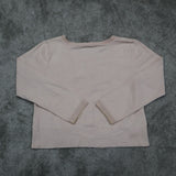 J .Jill Womens Cardigan Knitted Sweater Long Sleeves Pockets Pink Size Medium
